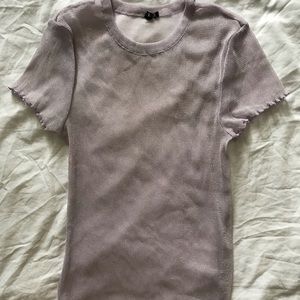 Sheer lavender T-shirt